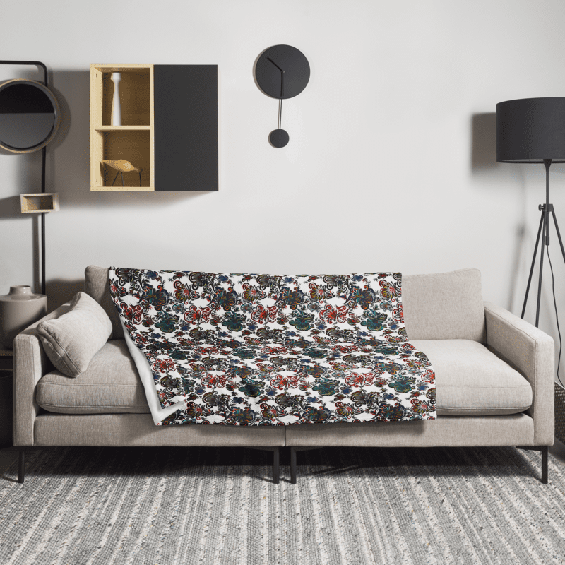 Mysterious Flowers | Throw Blanket product image (3)