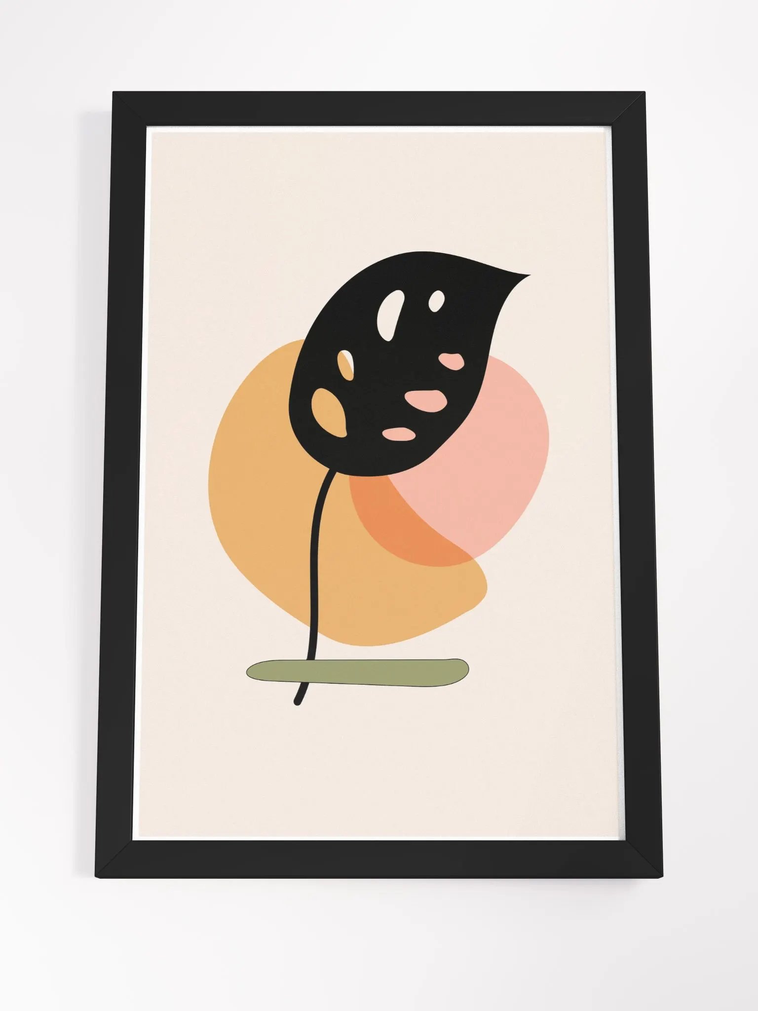 Ethereal Leaf Abstract Framed Poster product image (19)