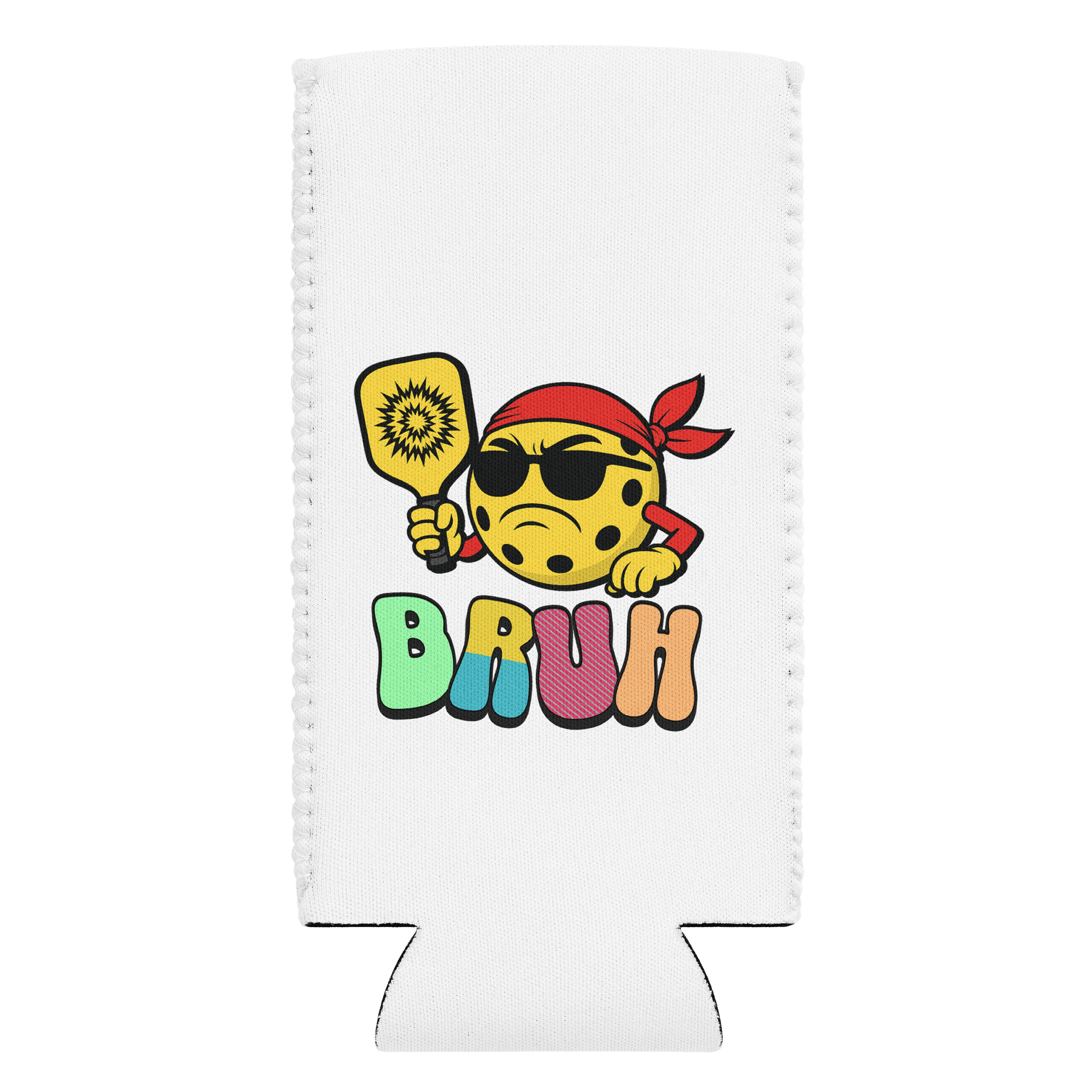 Bruh Pickleball Vibes Can Cooler product image (1)