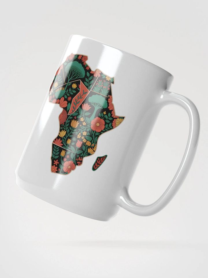 Map of Africa Floral Flower Design Mug product image (2)