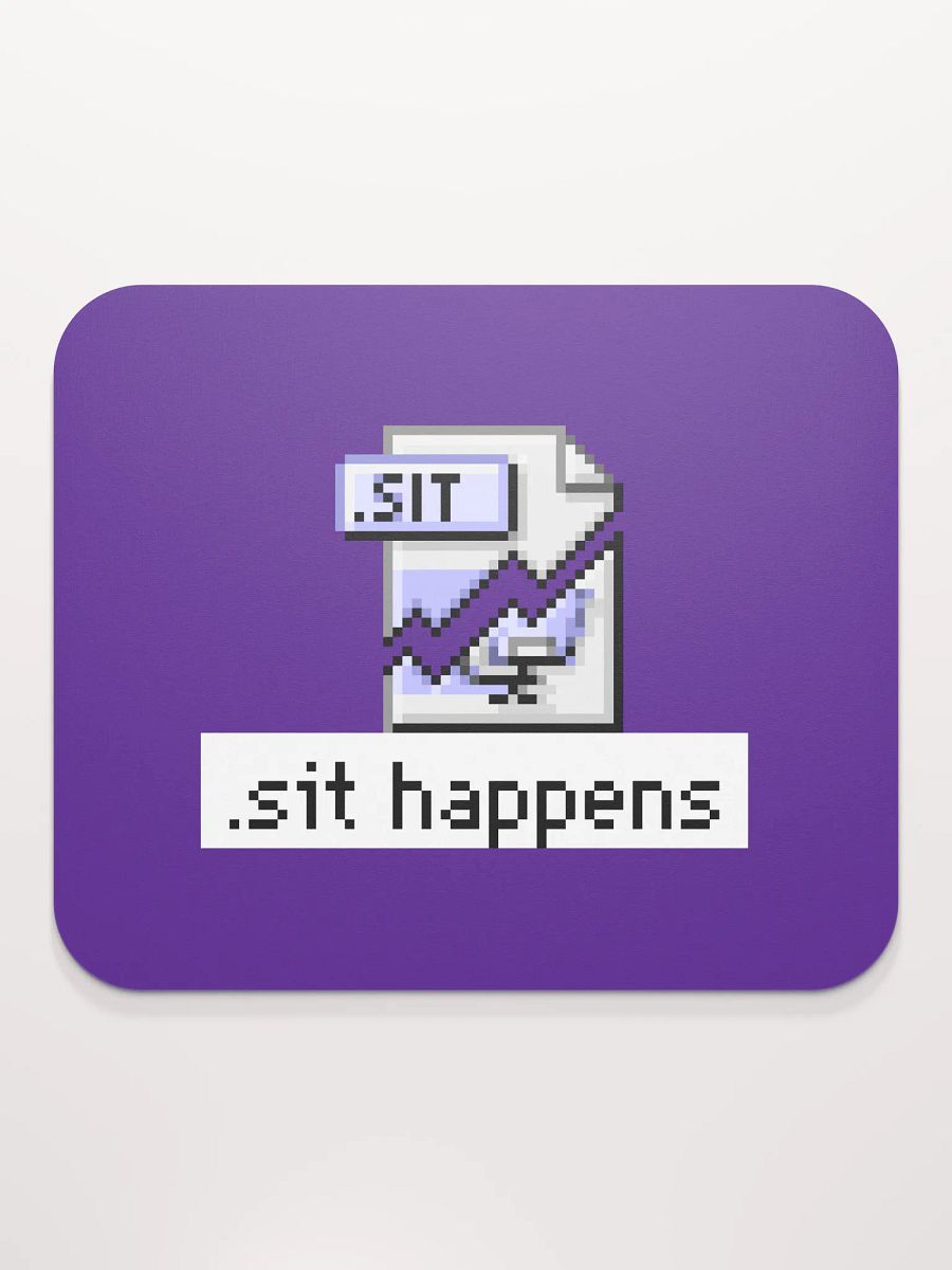 Sit Happens Mouse Pad (Purple) product image (2)
