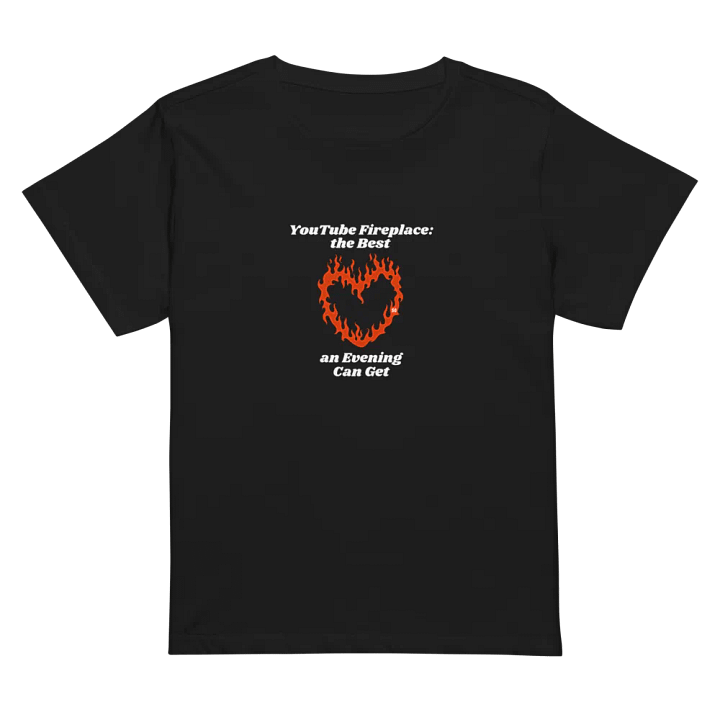 Flaming Heart - YouTube Fireplace: The Best an Evening Can Get | High Waisted Tee product image (1)