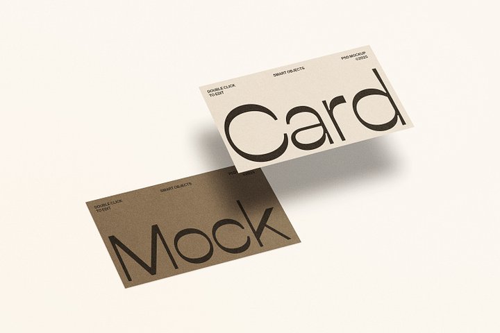 Two Business Card Mockup product image (1)
