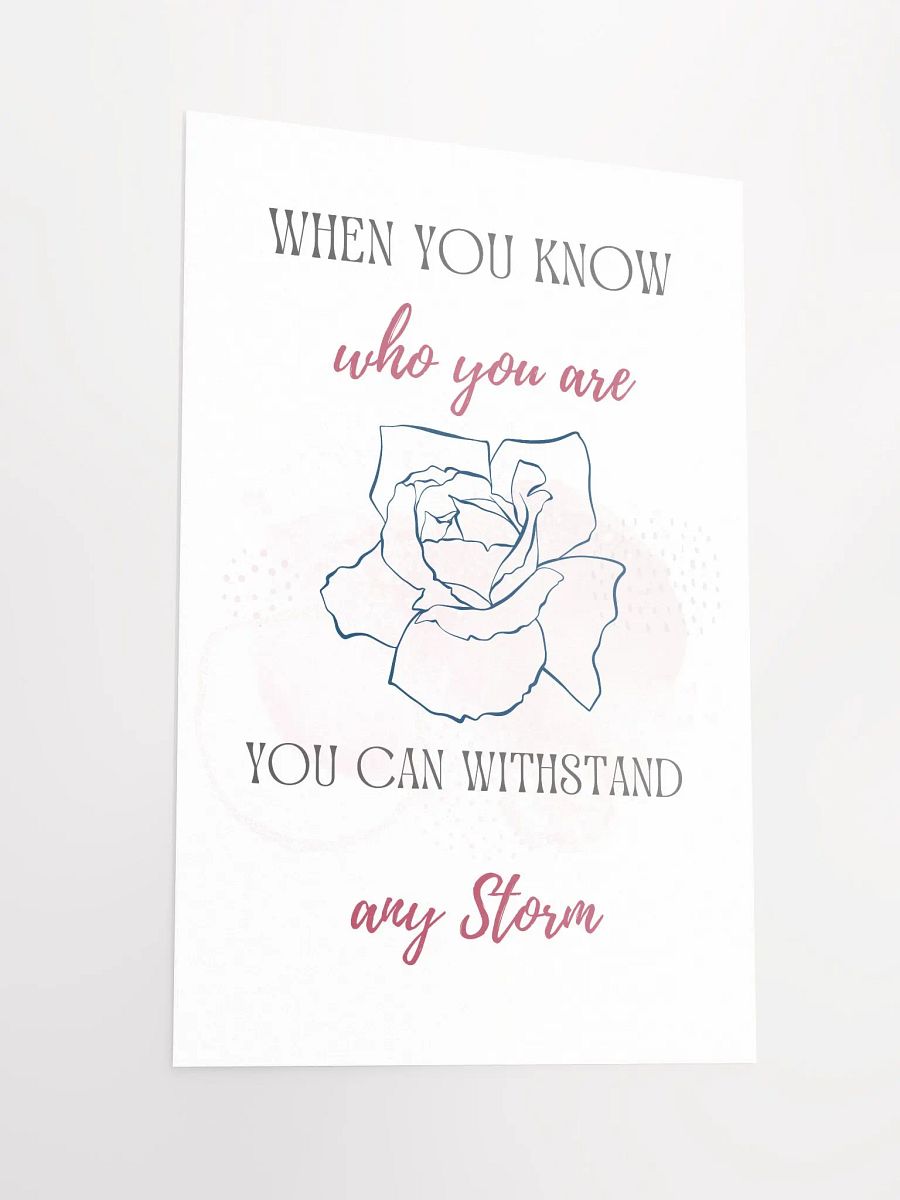 Resilience Rose: Inspirational Matte Poster product image (4)