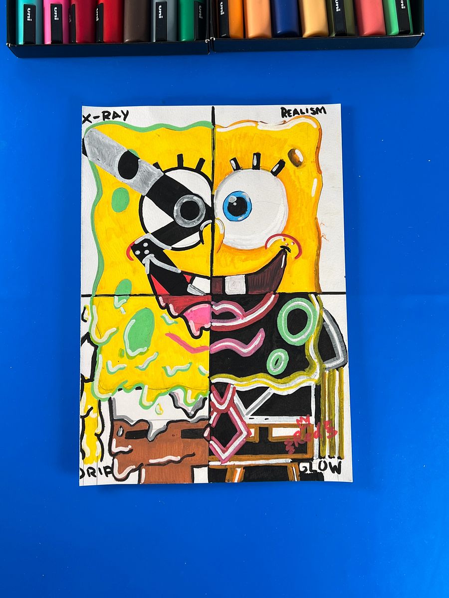 Spongebob in 4 Different Art Styles product image (1)