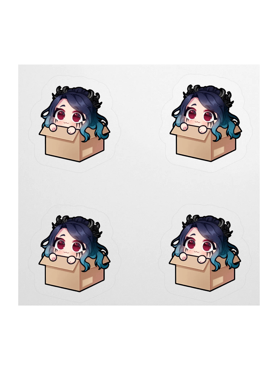 Lily Cyren "In a Box" Kiss-Cut Sticker (x4) product image (1)