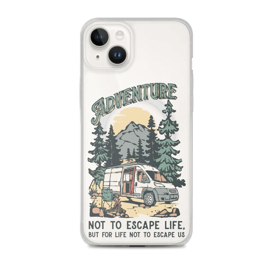Adventure Awaits Van Life iPhone® MagSafe® Clear Case product image (1)