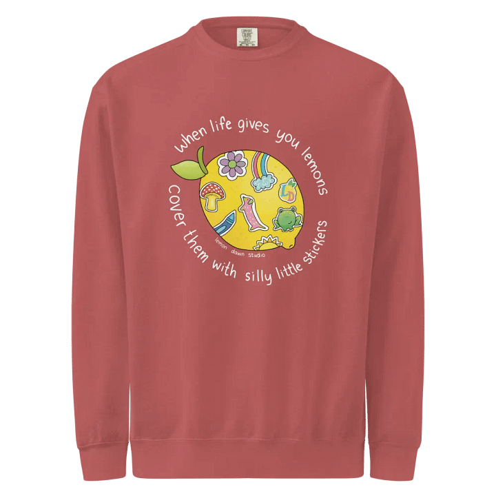 When life gives you lemons Comfort Colors Pullover Sweater product image (2)