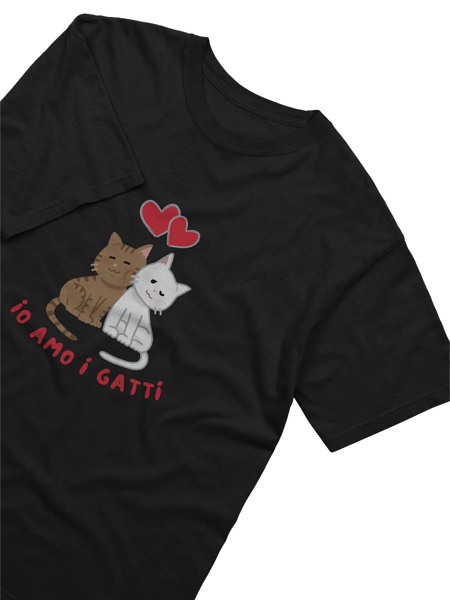 Italian Themed Tee Shirts - Io Amo I Gatti product image (3)