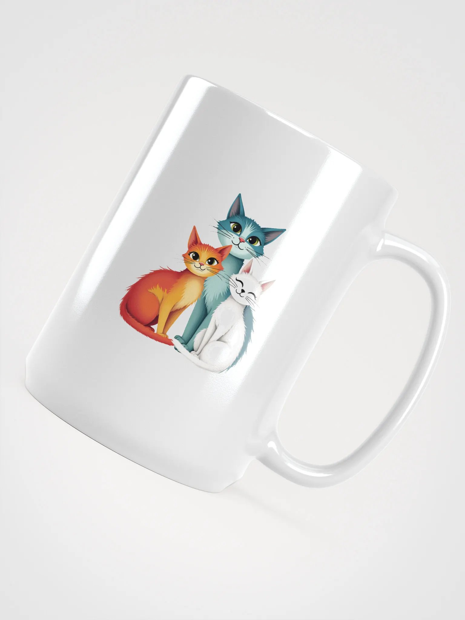 Triangular Harmony Cat Mug product image (4)