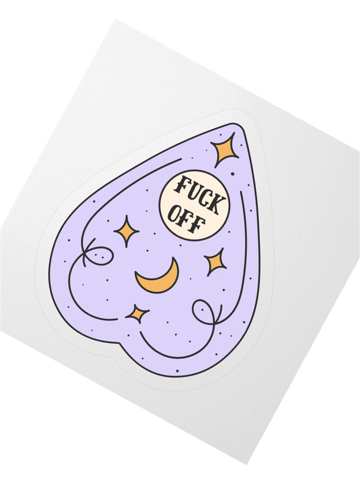 "Fuck Off" Ouija Board Response Sticker product image (2)