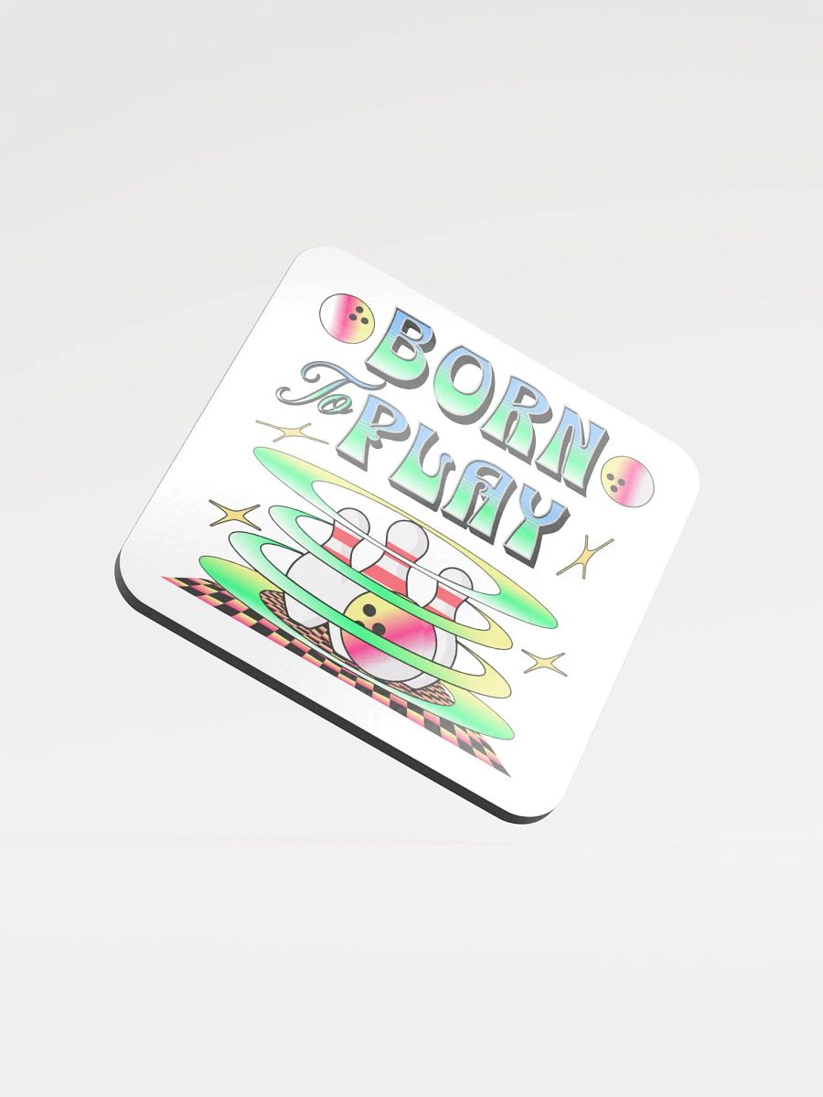 Born To Play Bowling Playful Pins Cork Coaster Set product image (1)