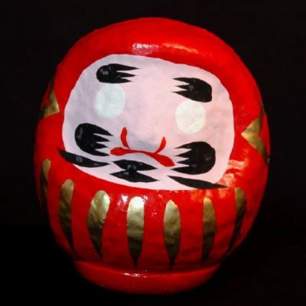 4.3 Inch Daruma Tumbler - Japan Zen Buddhist Bodhidarma