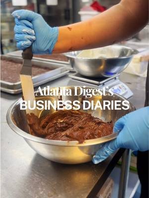 📍@sugar_shanes - Atlanta, GA. The moment you walk into Sugar Shane’s Lab in Midtown, you feel like you’re in the heart of the operation. It’s all about production. We got to see the behind-the-scenes process, where everything is made fresh and in large batches.  #exploregeorgia #hiddengems #exploreatl #deserts #sugarshanes #downtownatlanta #dubaichocolate 