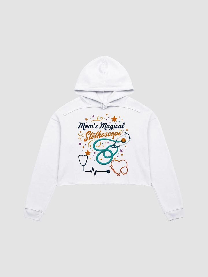Mom's Magical Stethoscope Crop Hoodie product image (2)