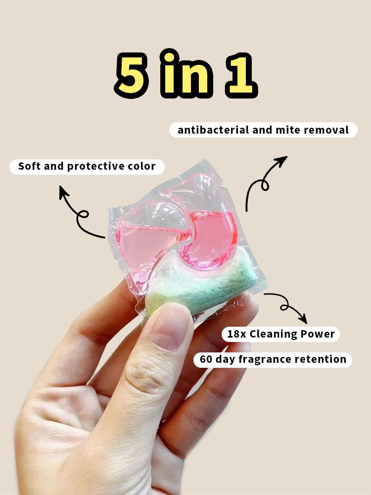 Lerunkey Oxygen-Infused Scented Laundry Pods 18x Cleaning Power Long-Lasting Fragrance Paris after Rain 450g（18g x 25 Pieces） product image (3)