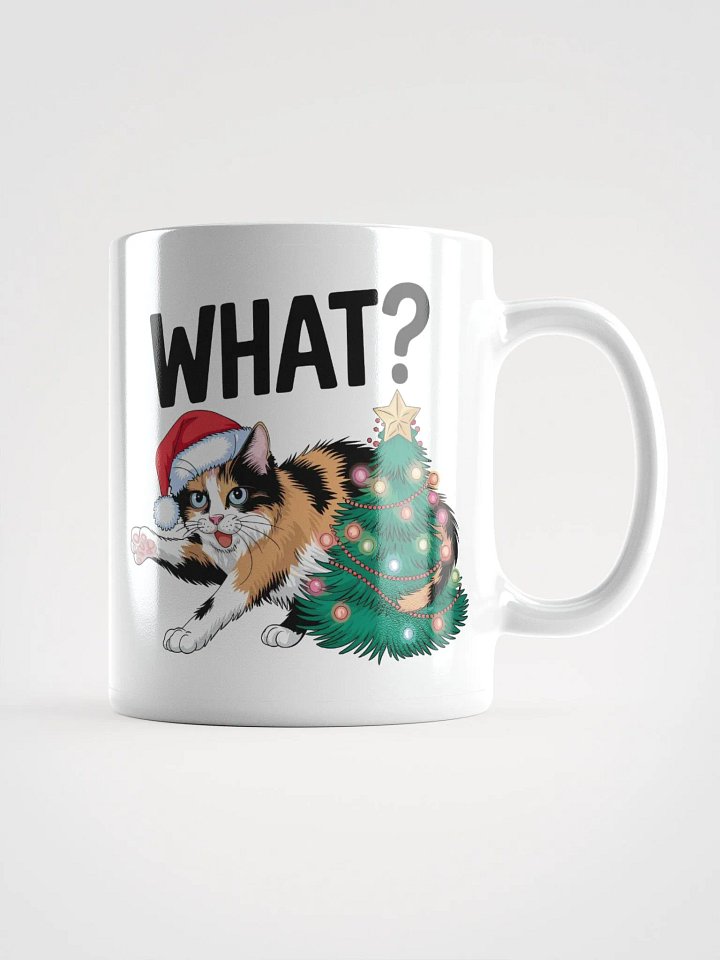 Sassy Cat And The Christmas Tree Mug product image (1)