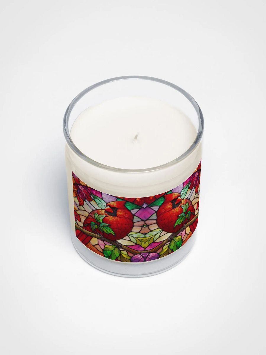Stained Glass Cardinal Candle For Bird Lovers product image (3)