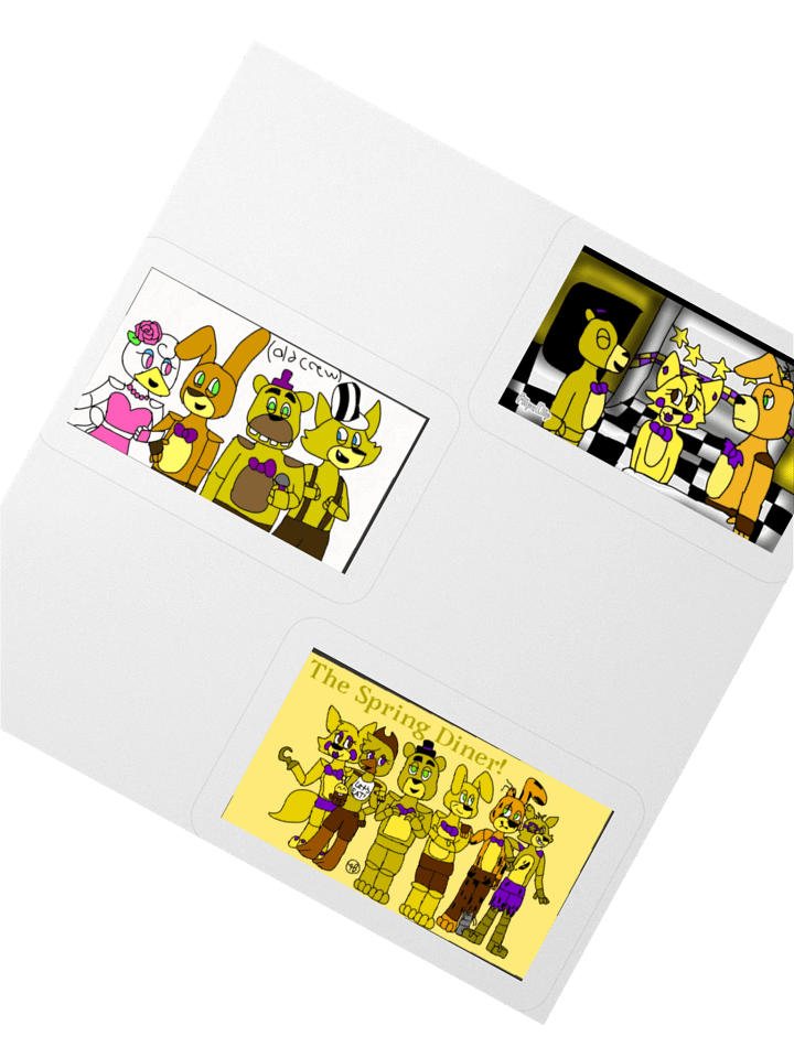 Spring Diner Cartoon Kiss Cut Stickers product image (2)