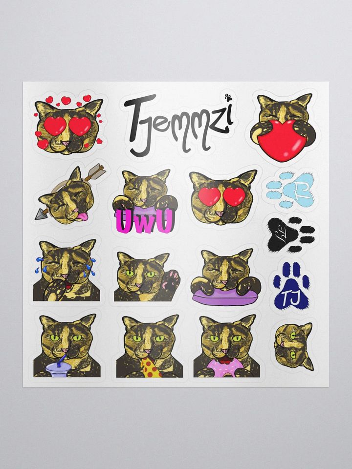 Tjemmzi sticker pack 1 (16 Stickers) product image (1)