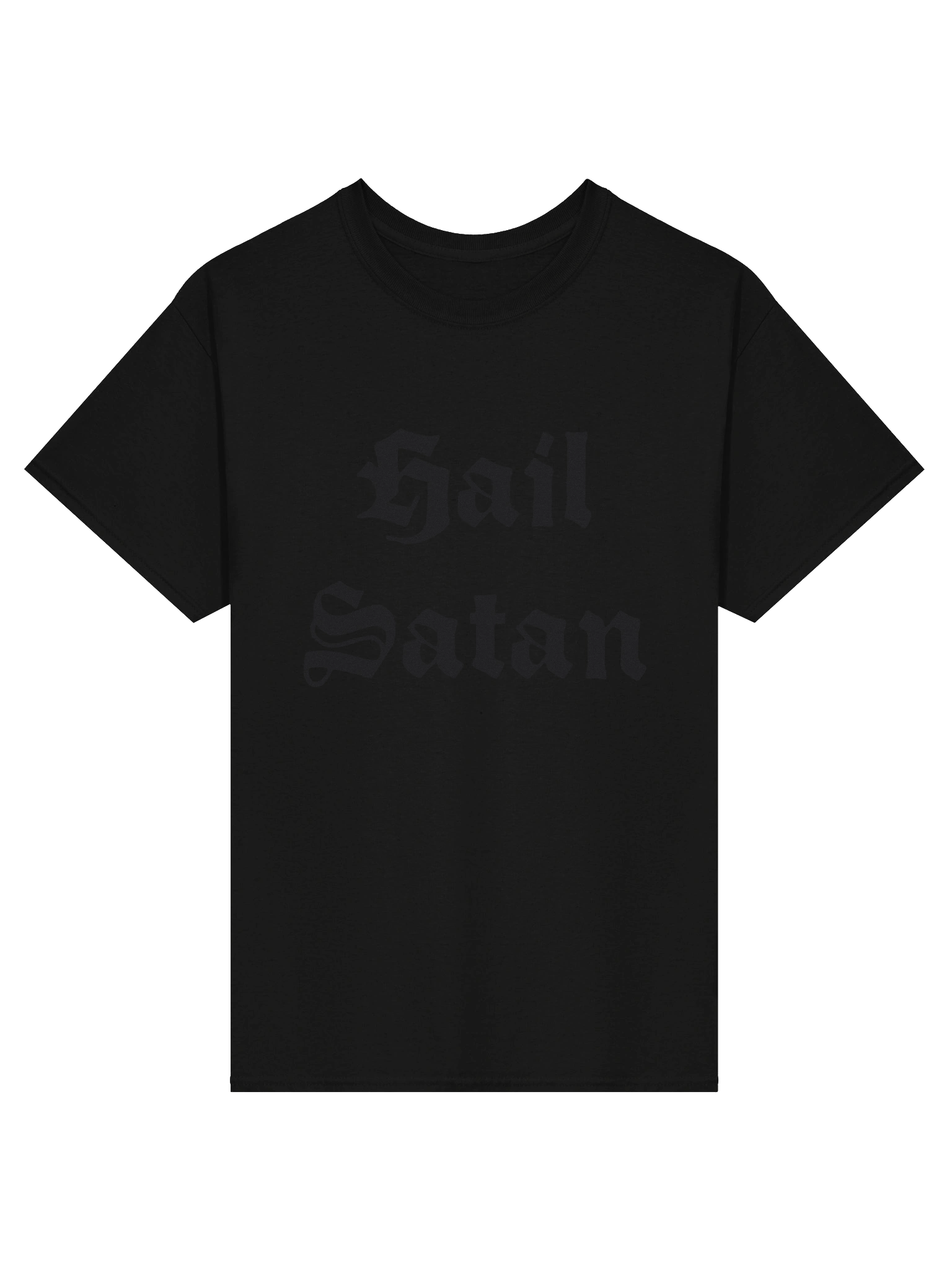 Hail Satan black-on-black Tee product image (1)