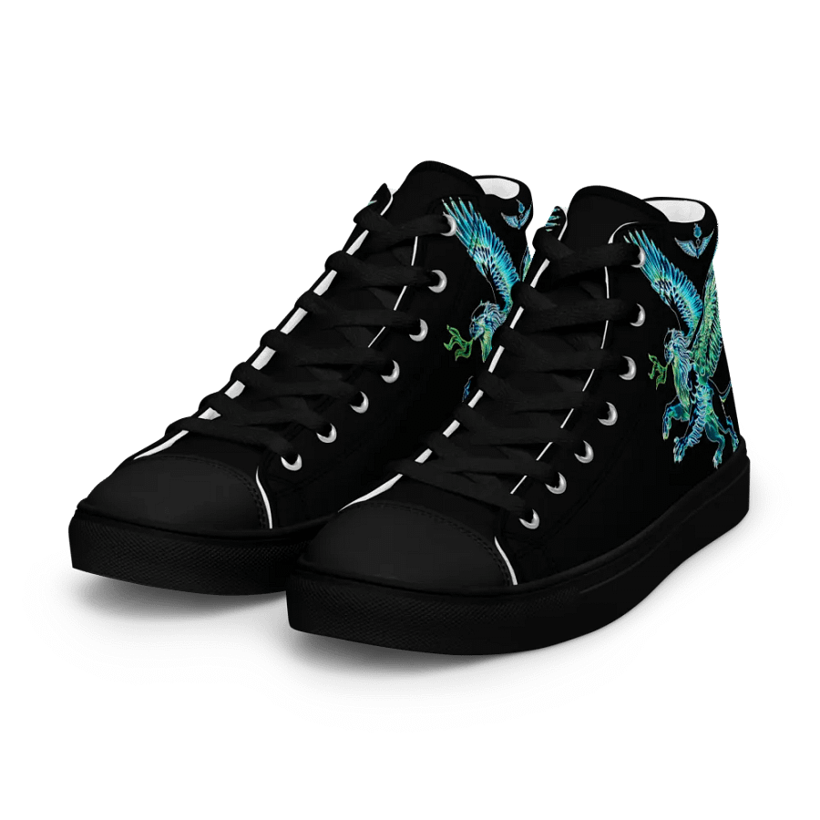 Gripen Flying Blue//Griffin/Men's High Top Canvas Shoes by Allcolor product image (4)