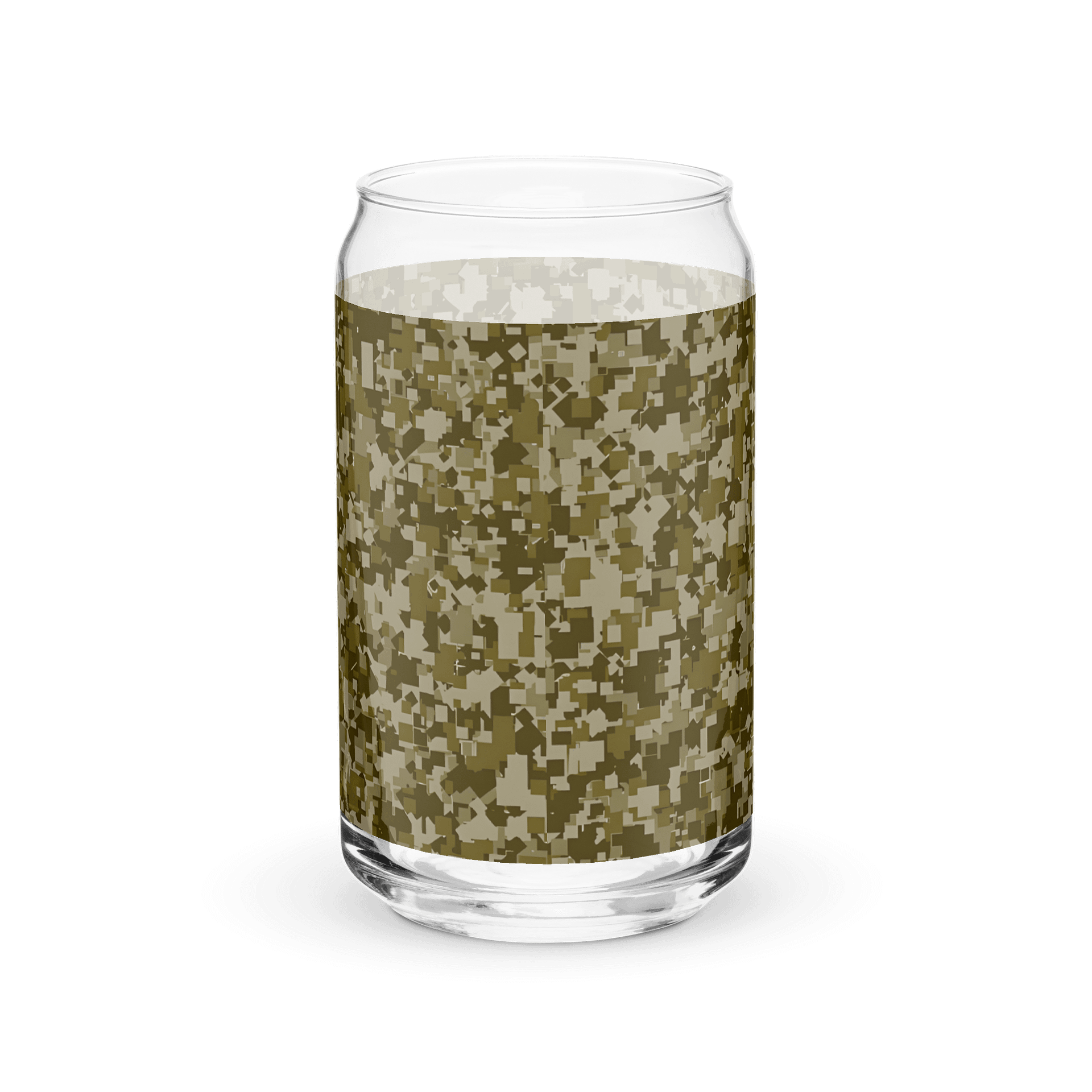 Pixelated Camo Can-Shaped Glass product image (6)