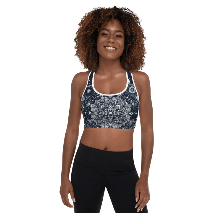 All-Over Print Padded Sports Bra product image (2)