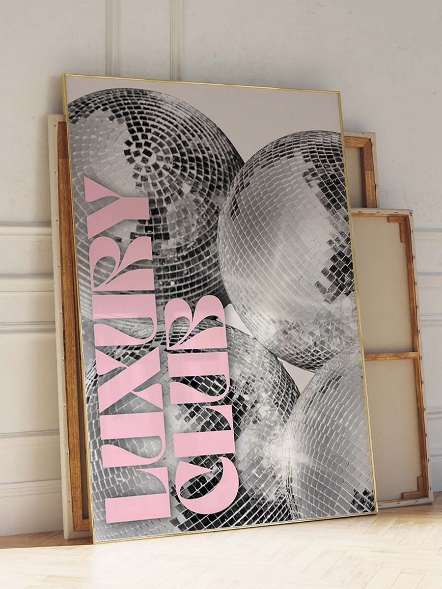 Funky Disco Ball Pink Black and White Luxury Club product image (31)
