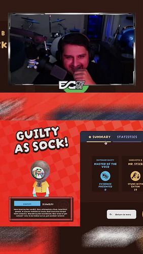 My conviction rate keeps climbing 😎 #guiltyassock #legal #fyp #streamer #gamer #partygames