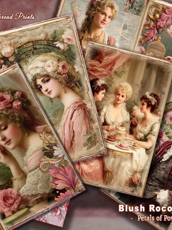 Blush Rococo Dreams Journal Kit Digital Download product image (2)