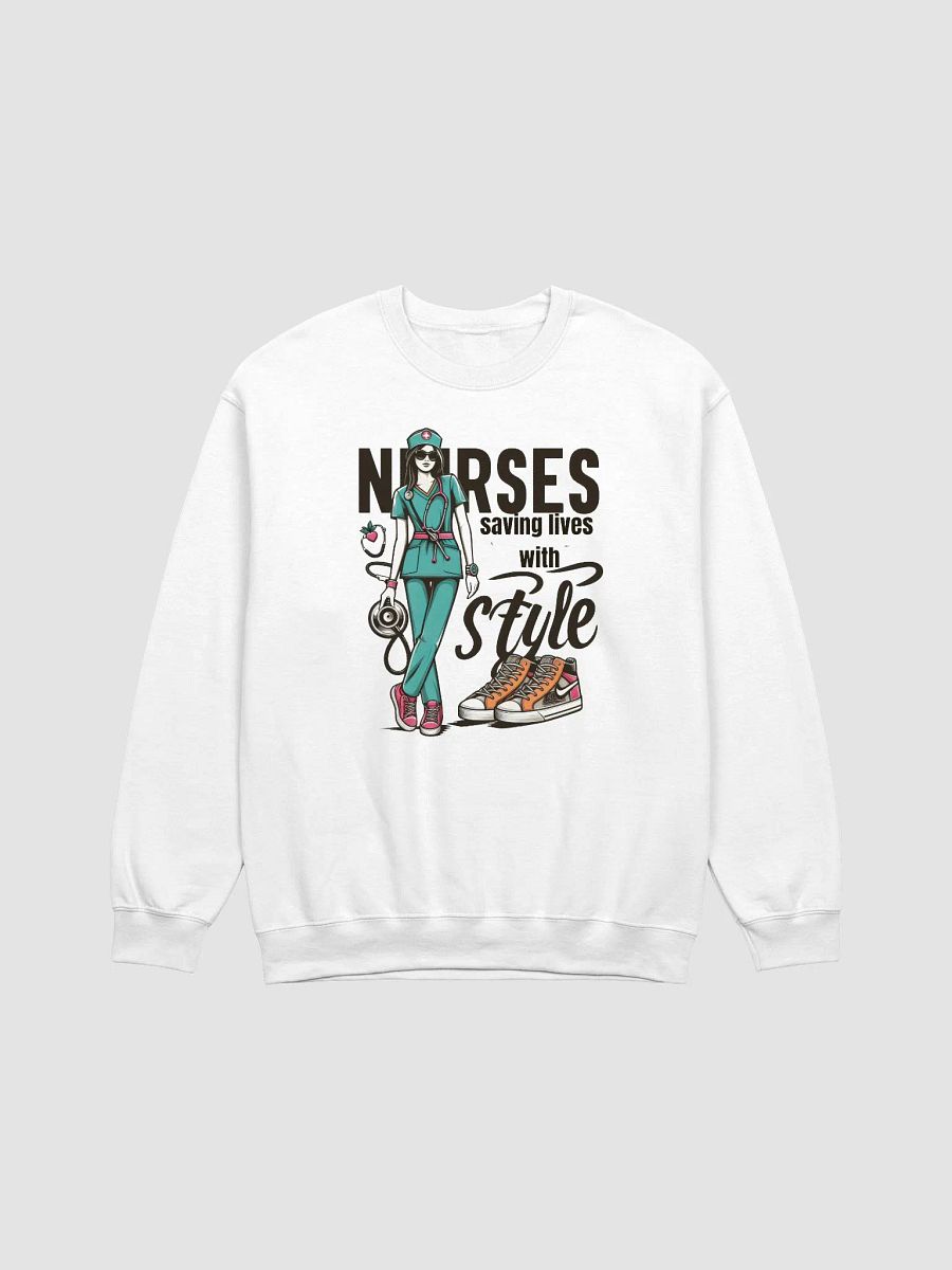 Fashionable Nurse Stethoscope Crewneck product image (5)
