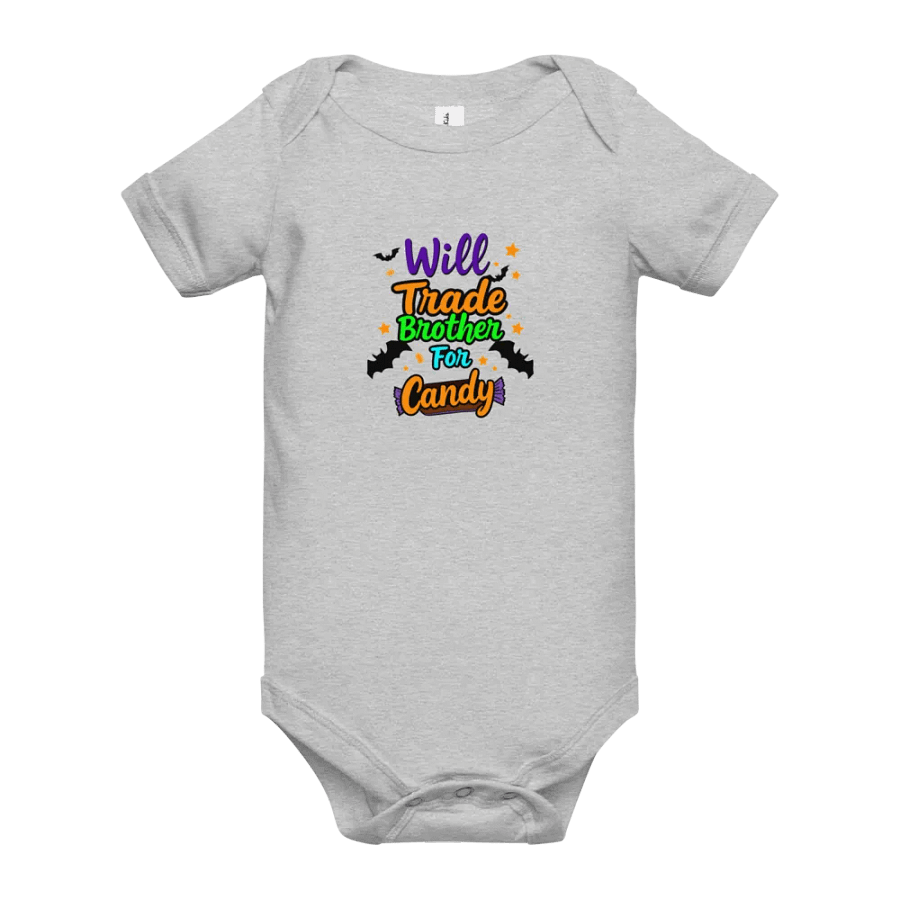 Will Trade Brother For Candy Baby Romper Onesie product image (10)