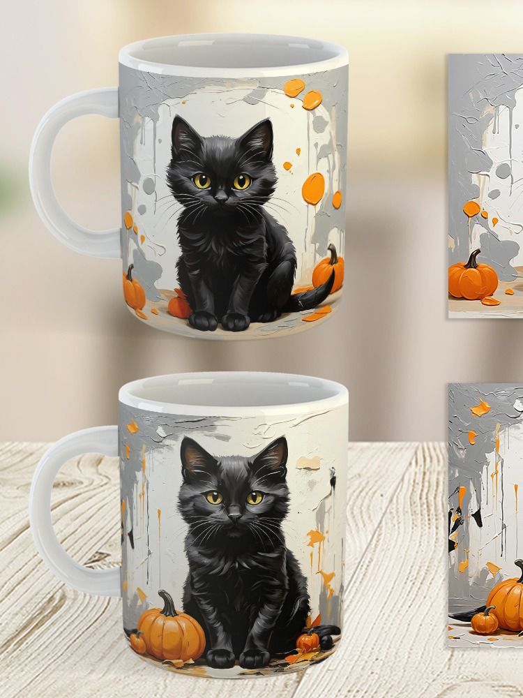 Silent Stalker Black Cat Mug product image (10)