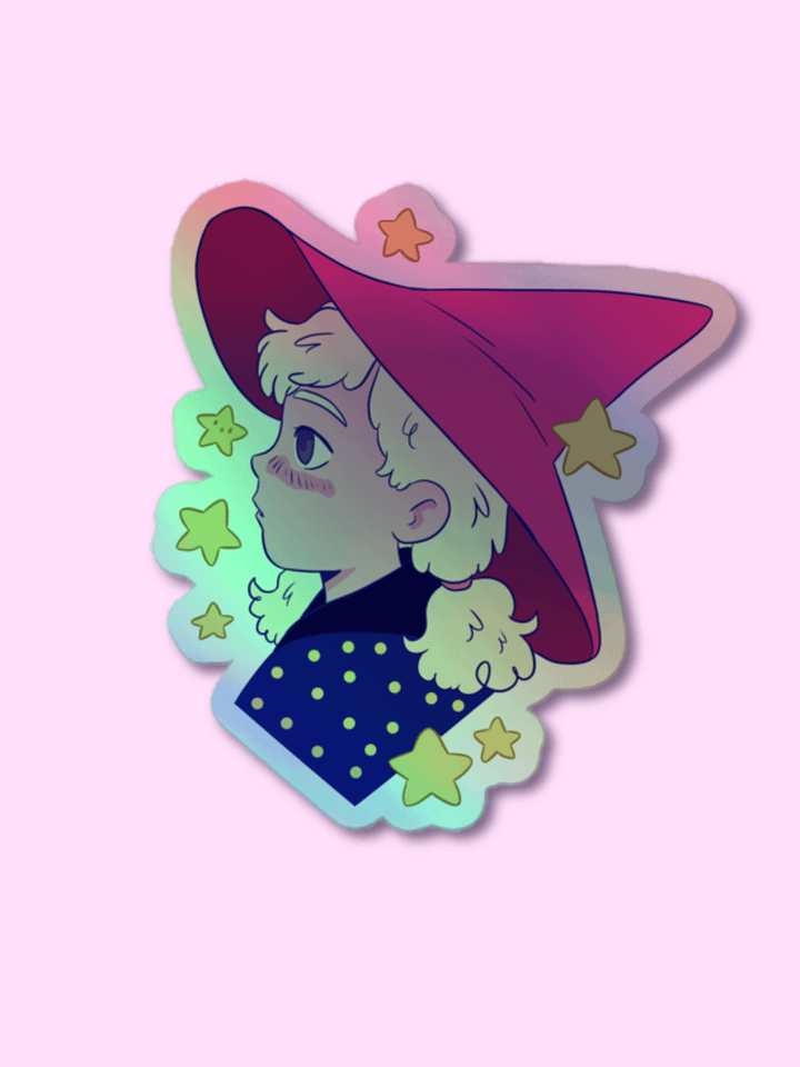 Mystical Witch Holographic Sticker product image (1)