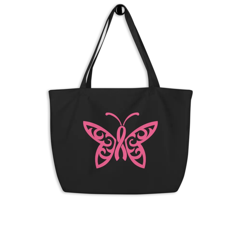 Butterfly Cancer Ribbon Bag product image (8)