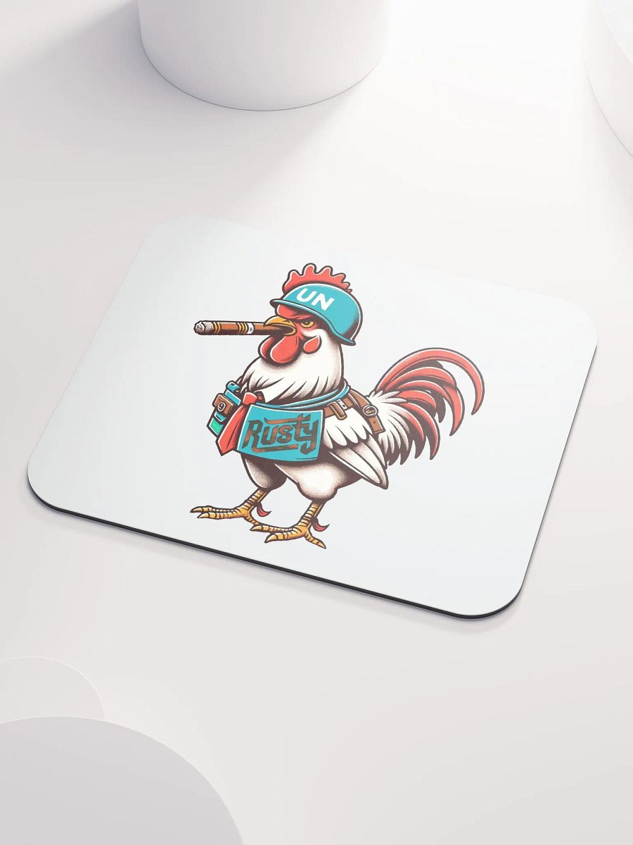 White Rusty the Rooster Classic Mousepad! product image (3)