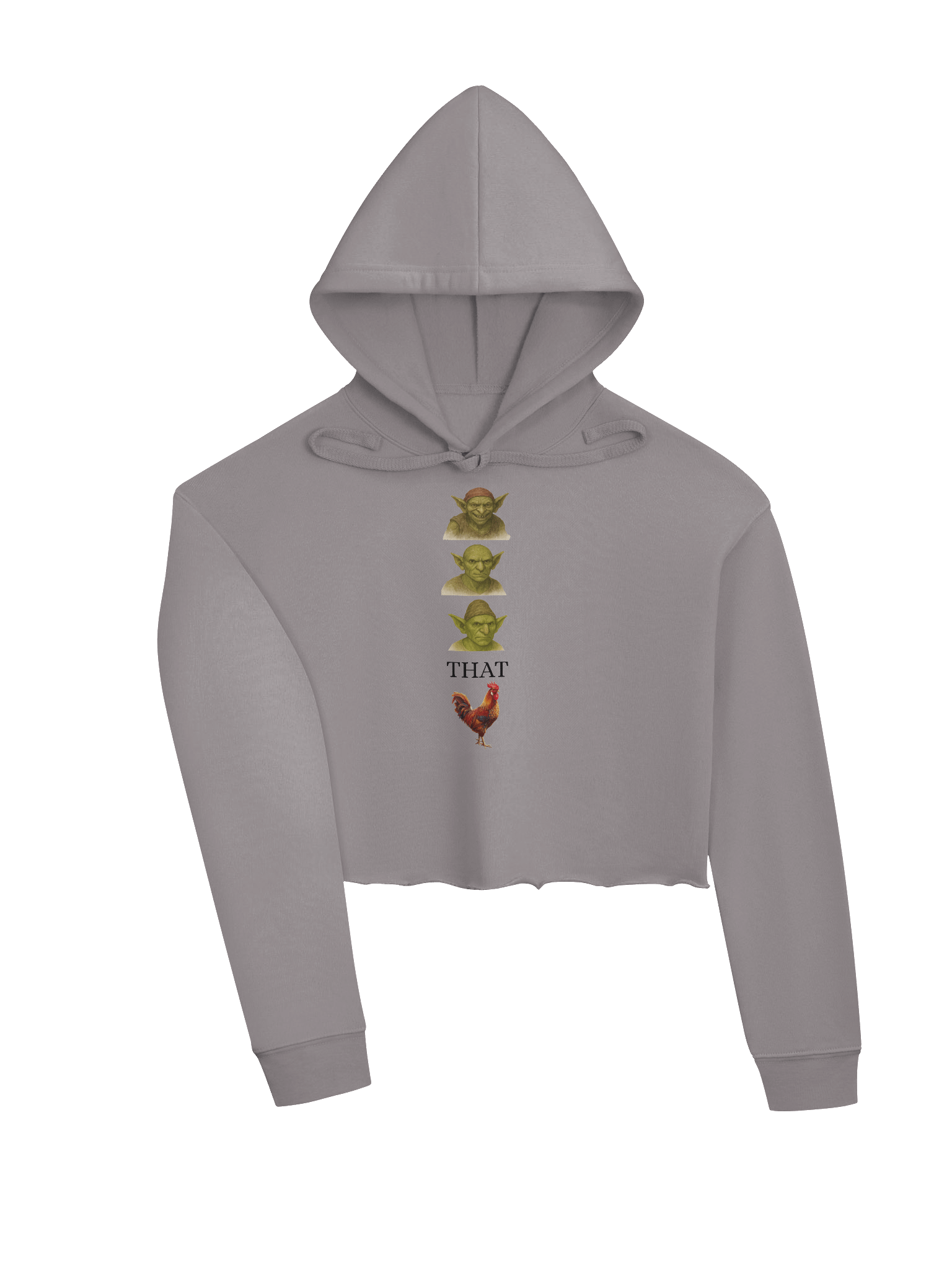 Goblin, Goblin, Goblin, THAT C@#! Crop Hoodie product image (3)