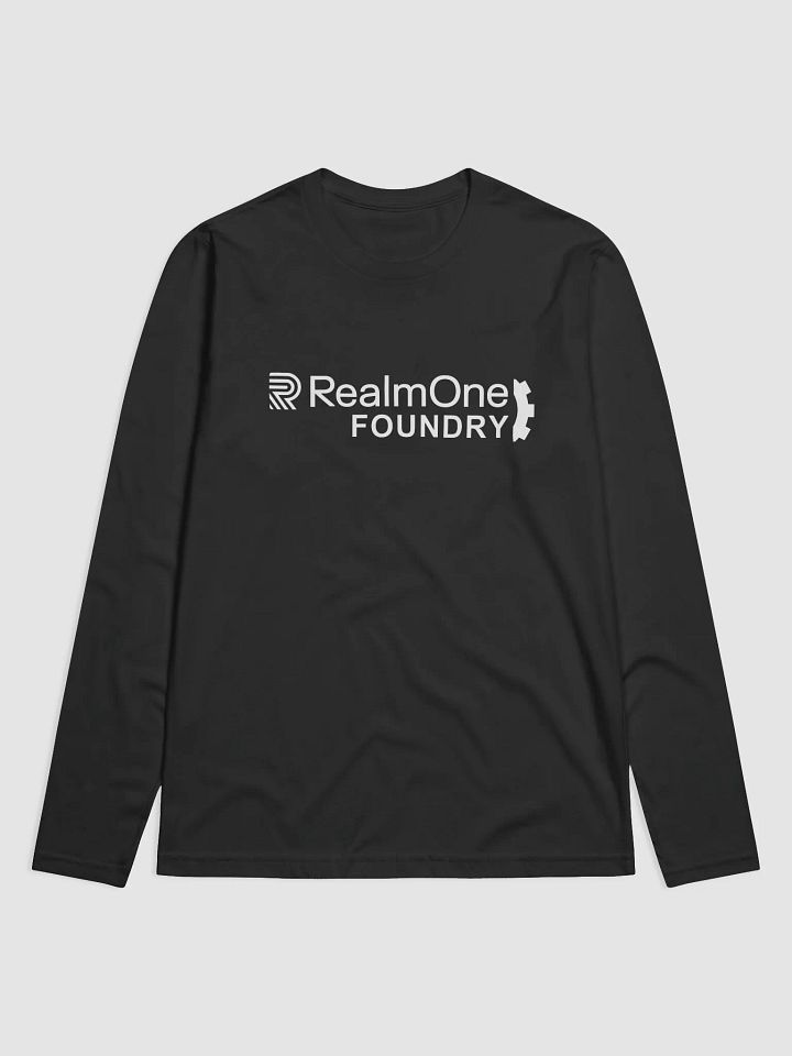 RO Next Level Unisex Foundry Logo Long Sleeve Tee [All White Logo] product image (1)