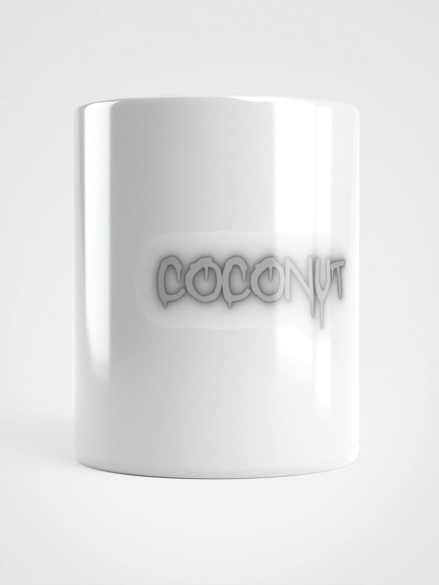 Tasse brillante blanche en relief COCONUT product image (5)