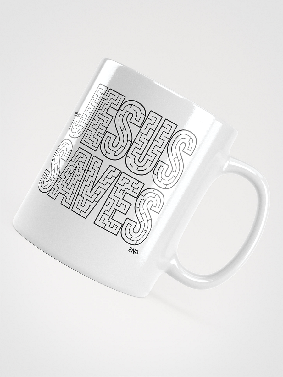 "Jesus Saves" Mazed Glossy Mug product image (10)
