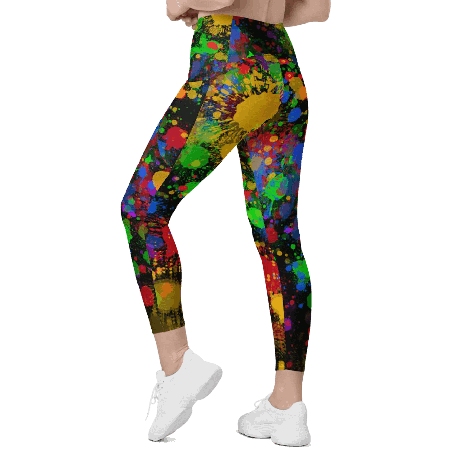JokersVibe Graffiti Style Leggings with Pockets product image (11)