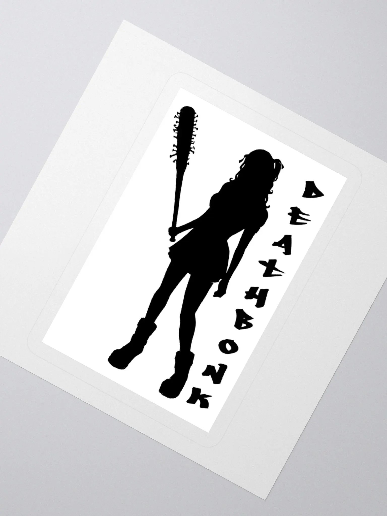 DEATHBONK Sticker (black on white) product image (6)