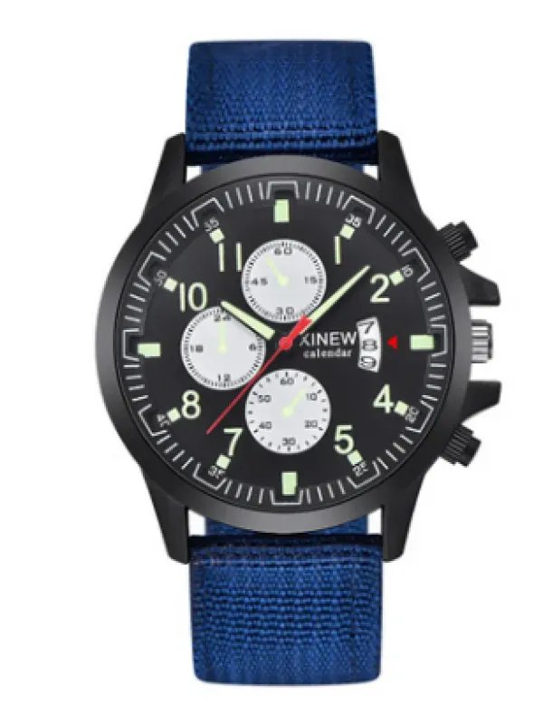 Mens Brand Watches Fashion Nylon Band Military Sports Watch product image (4)