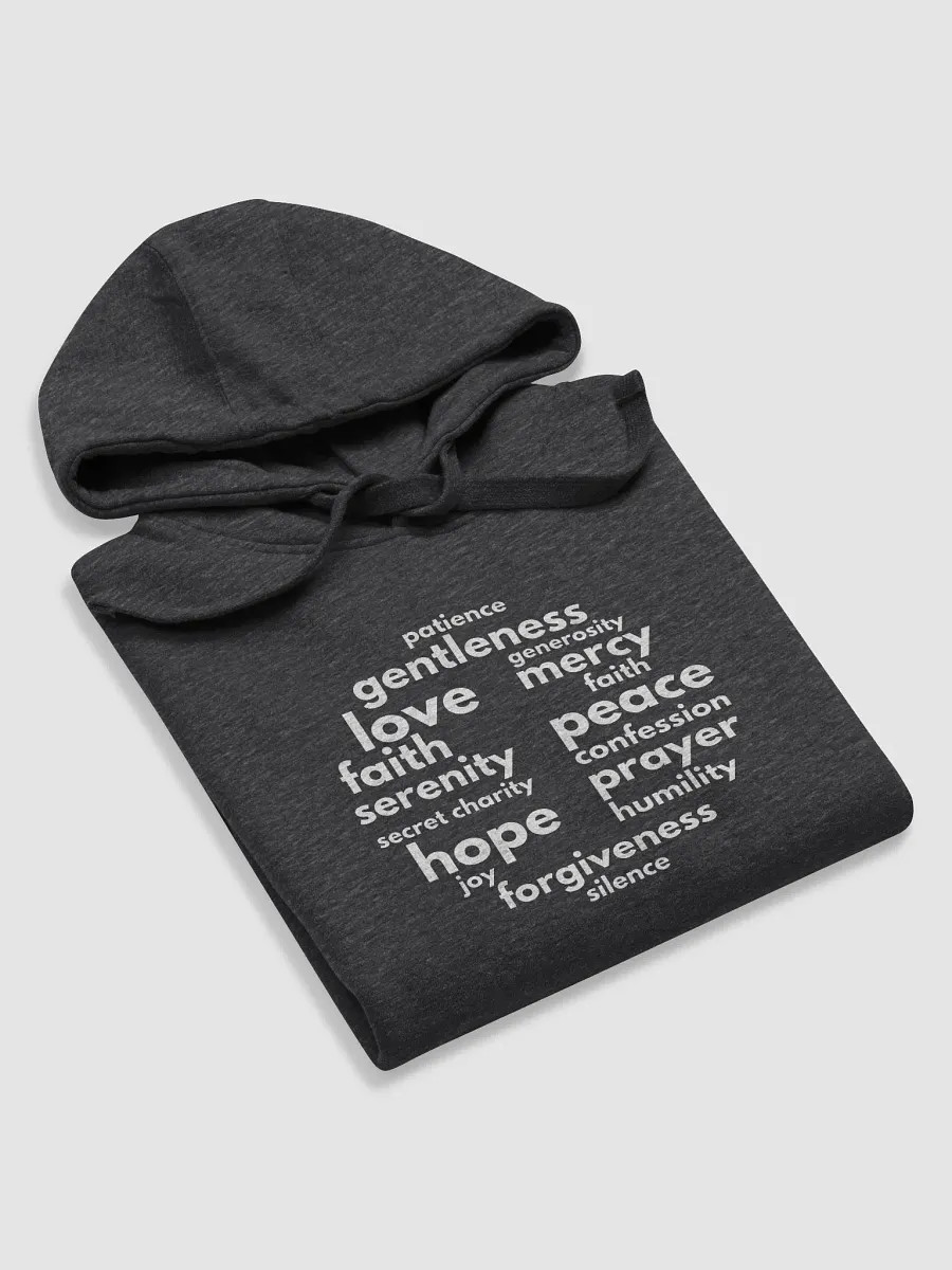 Inspirational Virtues Hoodie with Cross product image (5)