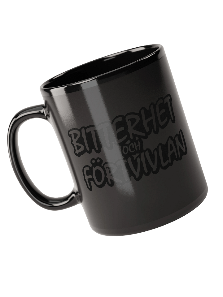 BITTERHET & FÖRTVIVLAN - BLACK MUG product image (1)