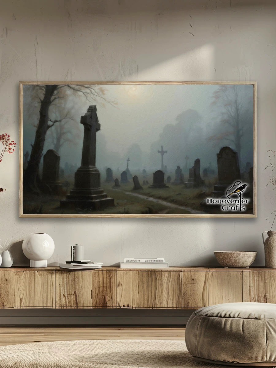 Haunted Graveyard: Halloween Frame TV Art product image (6)