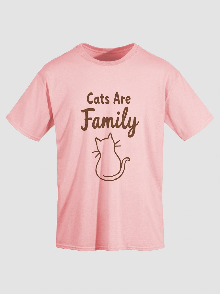 Cats Are Family T-Shirt | Gildan 5000 | Cute Cat Lover Tee product image (75)