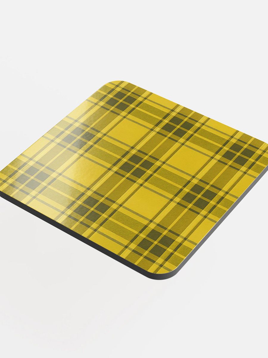 Yellow Plaid Cork Coaster product image (4)