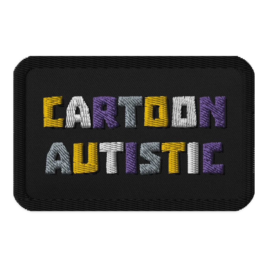 Cartoon Autistic Patch (Non-Binary Palette) product image (1)